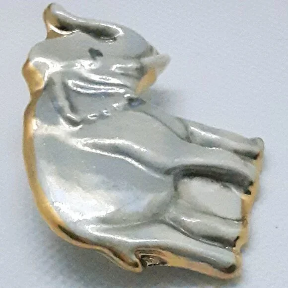 CLOSET SALE!!  NEW Collectable Prosperity ceramic elephant pin - Picture 4 of 11
